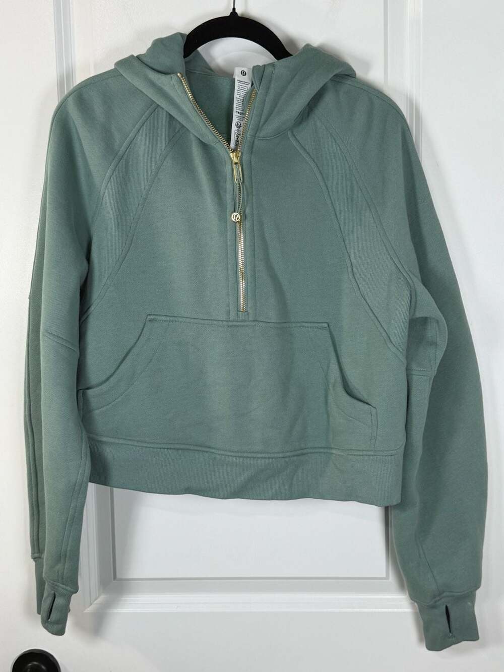 Lululemon Scuba Oversized Half-Zip Hoodie with Gold Zipper